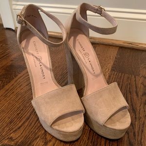 Chinese Laundry Nude Platform Heels